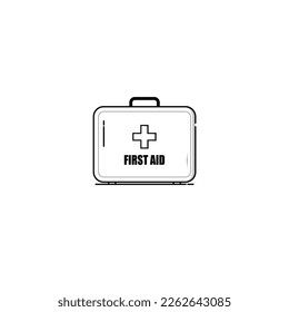 First aid box icon vector graphics