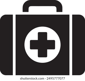 First Aid Box icon Vector Style Illustrations with white background
