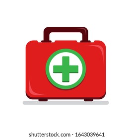 kit de caja de primeros auxilios, ilustración de símbolo de icono vector aislado en fondo blanco