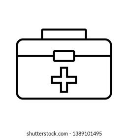First aid box Line Black Icon