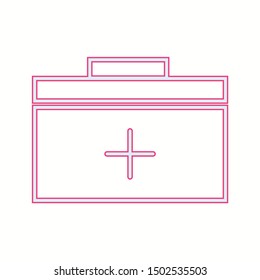 First Aid box line icon