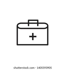 FIRST AID BOX ,  MEDICALE CASE ICON DESIGN , VECTOR EPS10