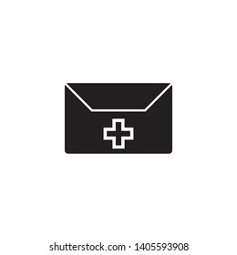 FIRST AID BOX ,  MEDICALE CASE ICON DESIGN , VECTOR EPS10