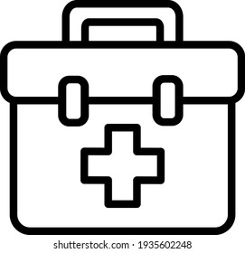 First Aid Box outline icon for your website and other content