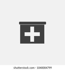 first aid box vector icon