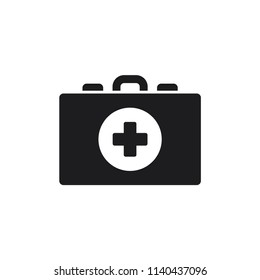 first aid box vector icon 