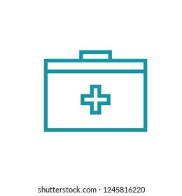 first aid box vector icon
