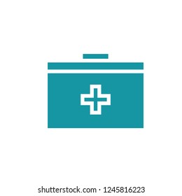 first aid box vector icon