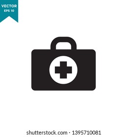 first aid box vector icon in trendy flat design 