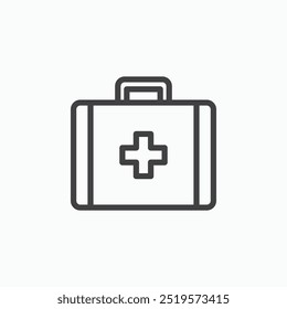First aid boxlinesimple icon in line style.