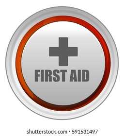 First Aid Button Stock Vector (Royalty Free) 591531497 | Shutterstock