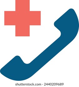 First aid call service icon. Medical emergency symbol