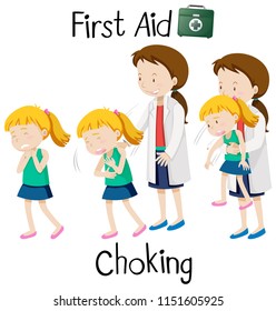 First aid for chocking illustration