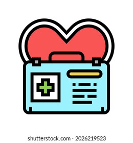 first aid color icon vector. first aid sign. isolated symbol illustration