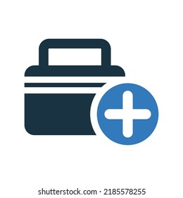 First Aid, Doctor Bag Icon. Simple Editable Vector Graphics.