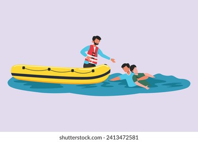 First aid, emergency concept. Colored flat vector illustration isolated.