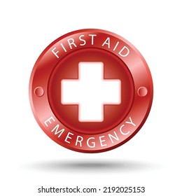 First Aid Emergency Medical Sign Rescue Stock Vector (royalty Free 