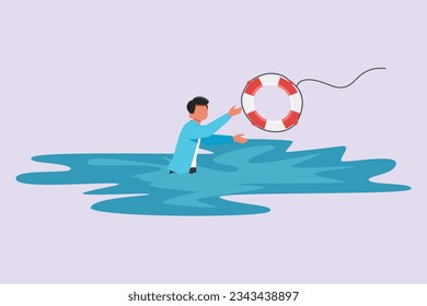 First aid. Emergency rescue concept. Colored flat vector illustration isolated. 