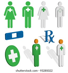 First aid or EMS icons