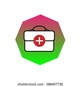 first aid equipment full color icon