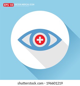 First Aid Eye - Abstract Medical Icon