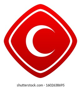First aid flat sign. Vector icon