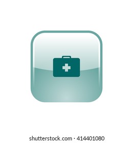 First aid flat style icon vector illustration