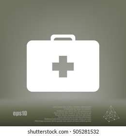 First aid flat style icon vector illustration