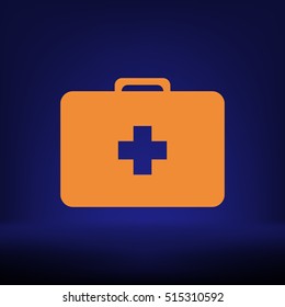 First aid flat style icon vector illustration