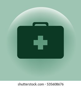 First aid flat style icon vector illustration