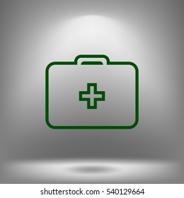 First aid flat style icon vector illustration