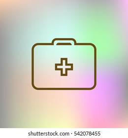 First aid flat style icon vector illustration