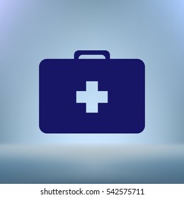 First aid flat style icon vector illustration