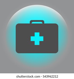 First aid flat style icon vector illustration
