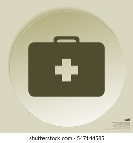 First aid flat style icon vector illustration