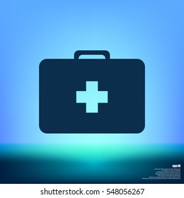 First aid flat style icon vector illustration