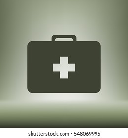 First aid flat style icon vector illustration