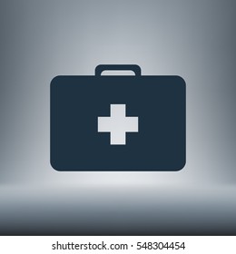 First aid flat style icon vector illustration