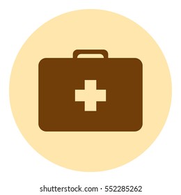 First aid flat style icon vector illustration