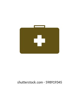 First aid flat style icon vector illustration