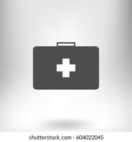 First aid flat style icon vector illustration