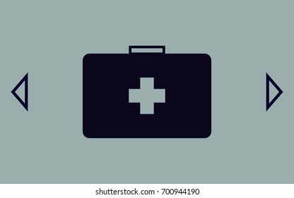 First aid flat style icon vector illustration