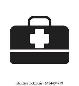 first aid glyph flat vector icon