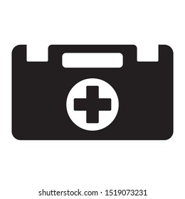 First aid Health Care Rescue Kit Vector Icon Design