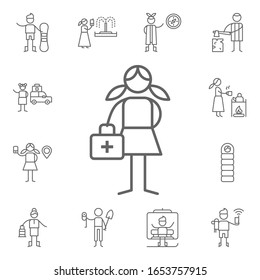 First aid, help icon. Adventure icons universal set for web and mobile