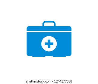 First aid icon, briefcase medical icon vector