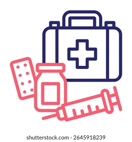First Aid Icon Color Vector Illustration