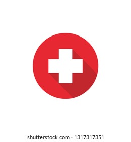 First aid icon design template vector isolated illustration