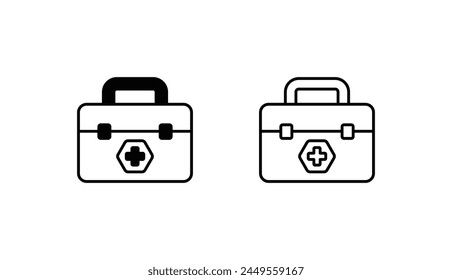 Diseño de icono de primeros auxilios con fondo blanco ilustración de stock