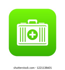 First aid icon digital green for any design isolated on white vector illustration